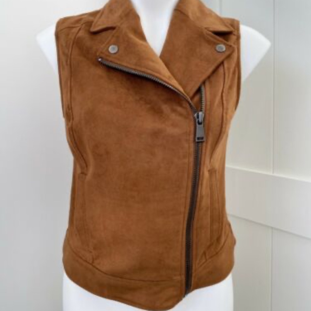 Suede Zipper Vest